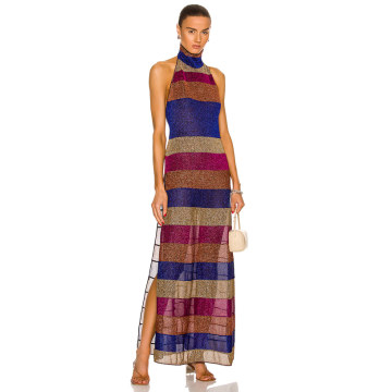 Lumiere Striped Turtleneck Dress