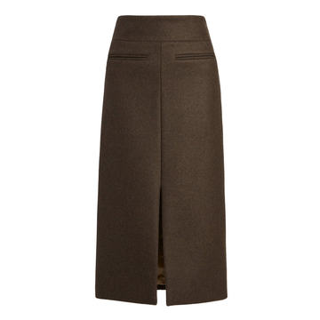 Freya Wool-Blend Midi Skirt