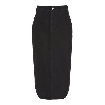 Organic Cotton Canvas Midi Skirt