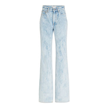 Rigid High-Rise Flared-Leg Jeans