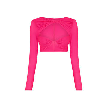 Briar Cutout Stretch-Jersey Crop Top