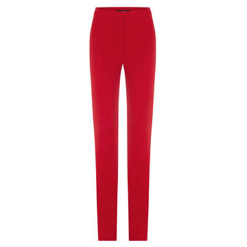 Reed High-Rise Satin-Crepe Skinny Pants