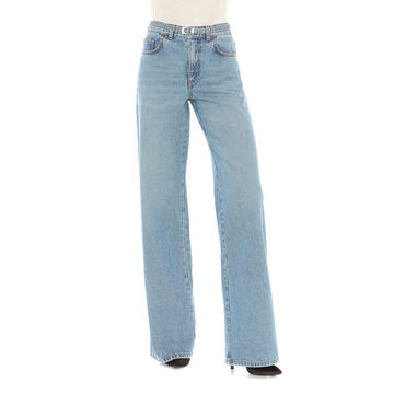 High-Waisted Straight-Leg Jeans