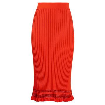 Gwendolyn ribbed-knit midi skirt