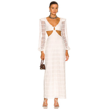 Crochet Cut Out Maxi Dress