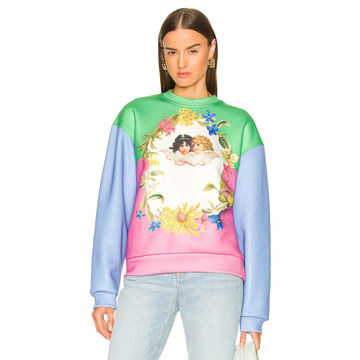 Alpine Angels Floral Collage Sweatshirt