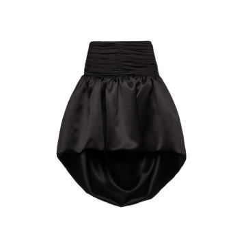 Silk-Wool Mini Skirt