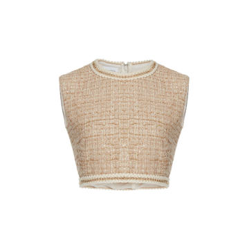 Boucle Cropped Top