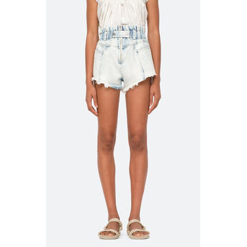 Birdie Bleached Denim Shorts