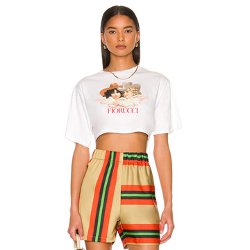 Cowboy Angels Crop Tee