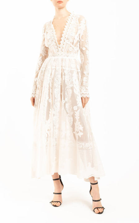 Isabella Lace Midi Dress展示图