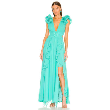 Flutter Sleeve Maxi Dress