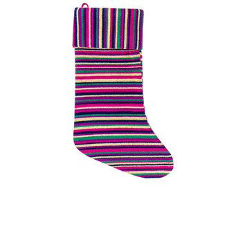 Stripe Holiday Stocking