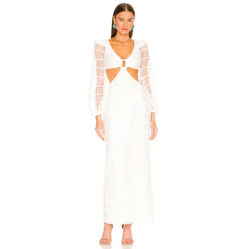 Crochet Cut Out Maxi Dress