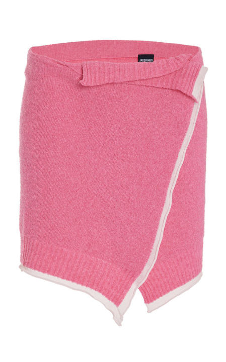 La Bagnu Knit Cotton-Blend Mini Skirt展示图