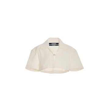 Le Bebi Hemp-Cotton Cropped Shirt