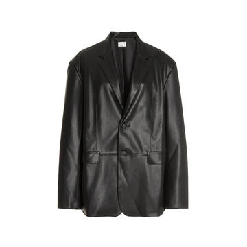 Olympia Oversized Vegan Leather Blazer