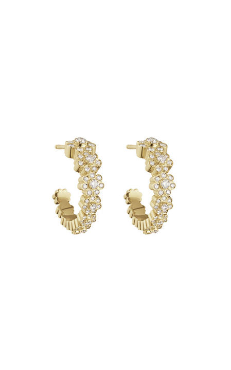 18k Yellow Gold Boucle de Fleurs Earrings展示图