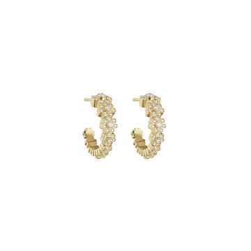 18k Yellow Gold Boucle de Fleurs Earrings