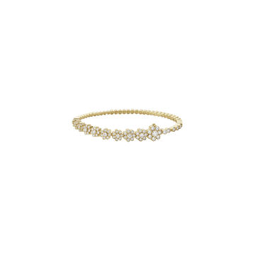 18k Yellow Gold Fleur de Tennis Bracelet