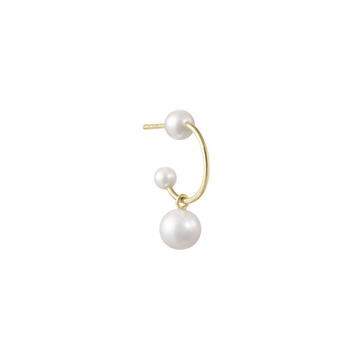 14k Yellow Gold Claudia Perle Single Earring