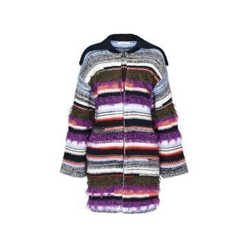 Colorful Fusion Wool-Blend Cardigan