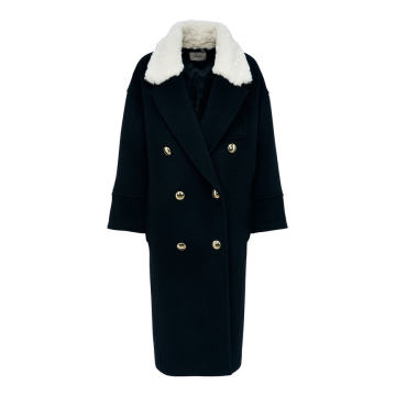 Urban Attraction Double-Breasted Wool-Blend Coat
