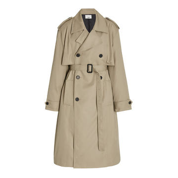 Eugene Oversized Cotton Double-Breasted Trench Coat