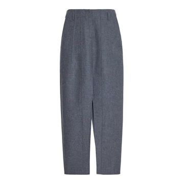 Double-Face Darted Wool-Cashmere Maxi Skirt