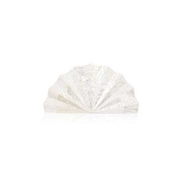 Esme Mother-of-Pearl Fan Clutch