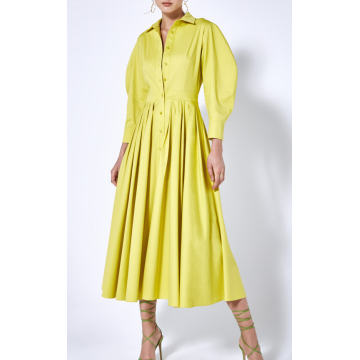 Niccola Cotton-Blend Midi Shirt Dress