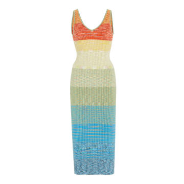 Ribbed-Knit Midi Dress