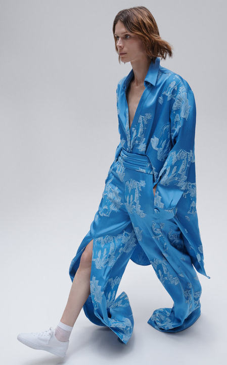 Noe�� Embroidered Satin Jumpsuit展示图