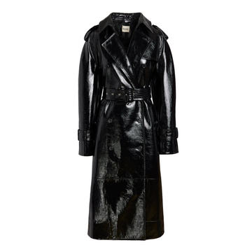 Selly Patent Leather Trench Coat