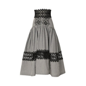 Malena Embroidered Midi Skirt