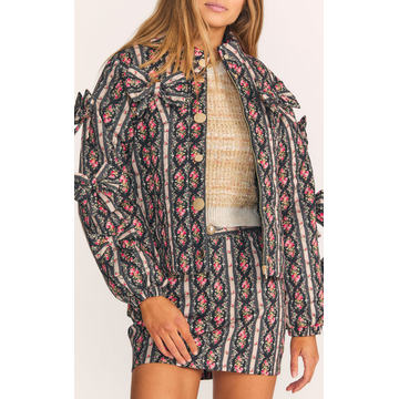 Gianna Printed Bow Jacket