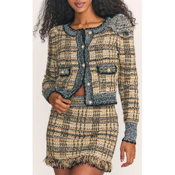 Chantria Tweed Cropped Cardigan