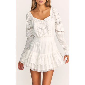 Sanaya Cotton-Eyelet Mini Dress