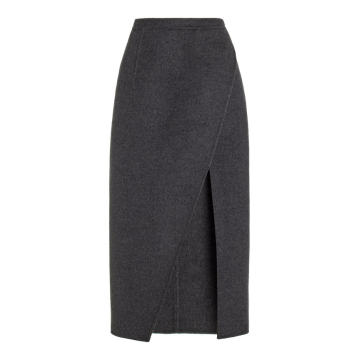 Asymmetric Midi Scissor Skirt