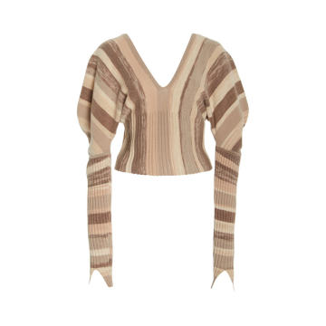 Jasmina Striped Wool-Blend Top