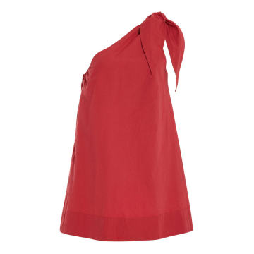 Exclusive Freya One-Shoulder Cotton Mini Dress