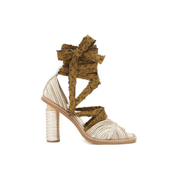 Gia Metallic Leather Sandals