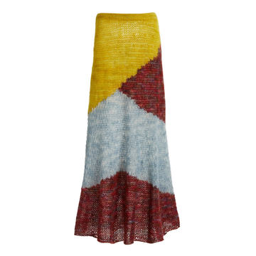 Serena Mohair-Blend Maxi Skirt