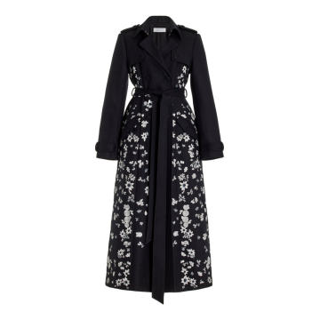 Berlin Embroidered Wool Trench Coat