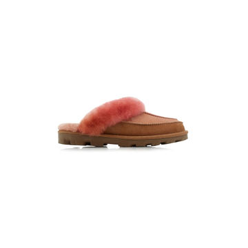 x Tschabalala Self Coquette Shearling Slippers