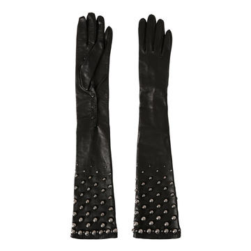 Embroidered Leather Gloves