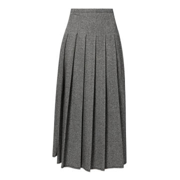 Timea Pleated Midi Skirt
