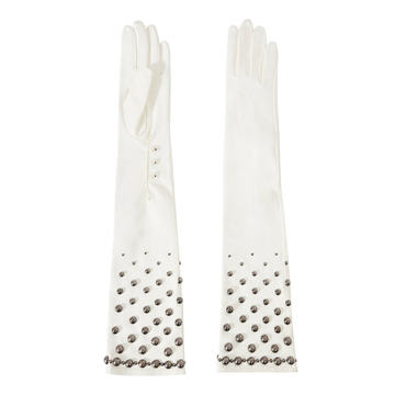 Embroidered Leather Gloves