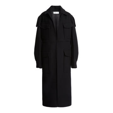 Wool-Blend Utility Coat