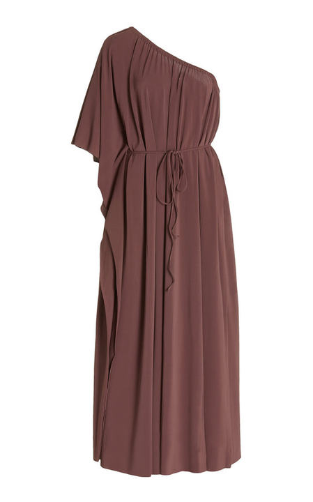 Georgie Belted One-Shoulder Maxi Dress展示图